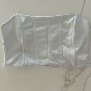 Women’s white tube top